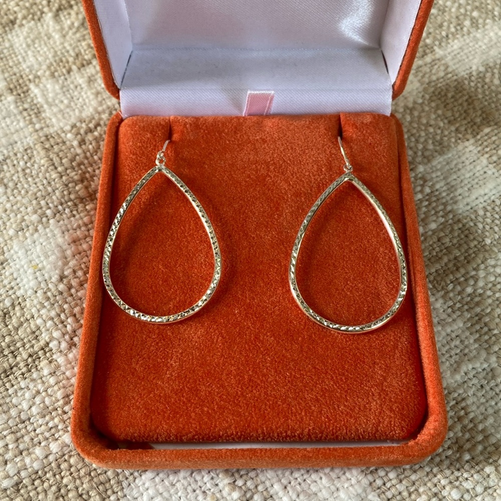Sterling Silver Tear Drop Earrings